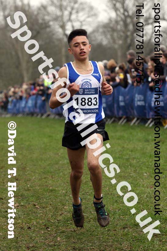 Boys under-15s Inter Counties Cross Country, Prestwold Hall, Loughborough. Photo: David T. Hewitson/Sports for All Pics